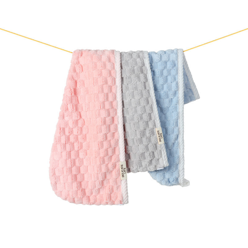 Šešir za sušenje kose – koralni fleece, dvostruki sloj, 150D, 80-99 g, za žene