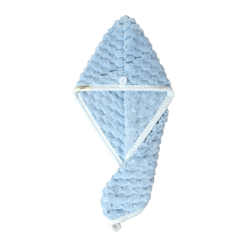 Šešir za sušenje kose – koralni fleece, dvostruki sloj, 150D, 80-99 g, za žene