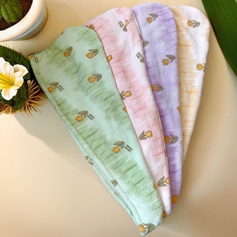 Tulip oblik kape za sušenje kose (Meng yishu; Coral fleece; 150D; Plain weave; 80–99 g)