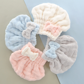 Osmax Čepić za sušenje kose od koralnog velura, Jacquard 150D, upijajuća voda, brzo sušenje, navučena tuš kapa, 50–79 g