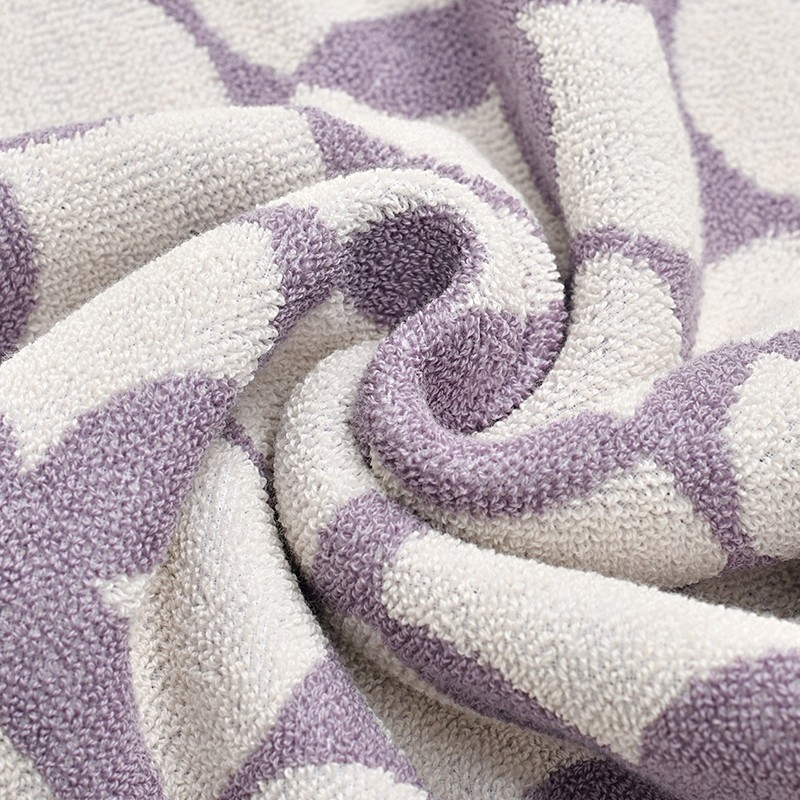 Ručnik za kupanje od 100% pamuka za odrasle, 32 niti, jacquard i jednostavno tkanje, 120–140 g