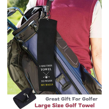 Golf ručnik s ušivenim logom, superfinog vlakna, 400 GSM, wafle uzorak s ananasom, brzo sušenje