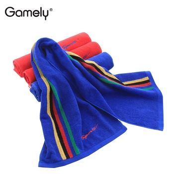 Sportski ručnik od 100% pamuka, Jacquard tehnologija, Stock pređa, 120 g, apsorpcija vode 0–5 s