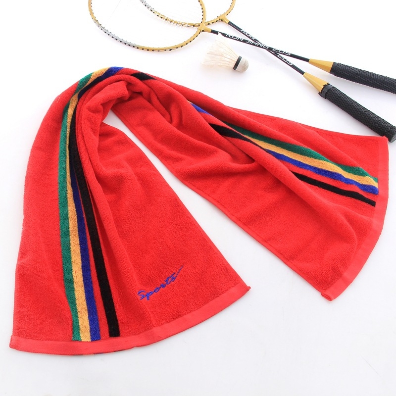 Sportski ručnik od 100% pamuka, Jacquard tehnologija, Stock pređa, 120 g, apsorpcija vode 0–5 s