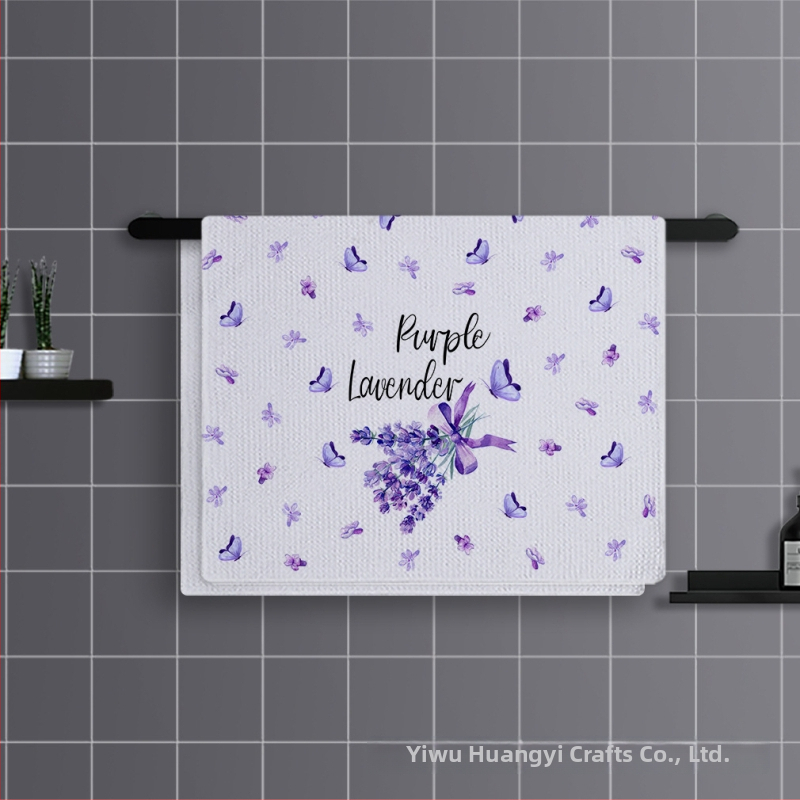 Mikrofiberist spordirätik, vahvli kude pineapple plaid mustriga, 350 g, 10-osaline komplekt, logotreprintimine saadaval, kiire imendumine 11–15 s