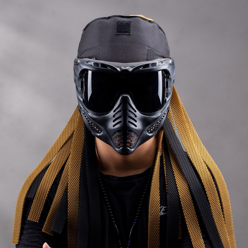 Киберпънк тактическа качулка‑маска с плитки и перука за каране на открито — ZLang, стил Контраст, еластична материя, унисекс, спортна шапка/шал