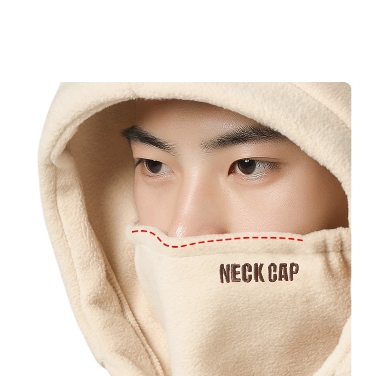 Всичко-в-едно: маска за колоездене с ветроустойчива яка за врата и ушна качулка (Найлон, унисекс, за възрастни, за открито, модел 69850)