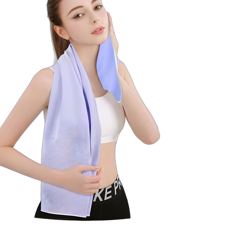 Prosop de răcire Yishuang – țesătură simplă, fire AB, 70 g, absorbție de apă 0-5 s.