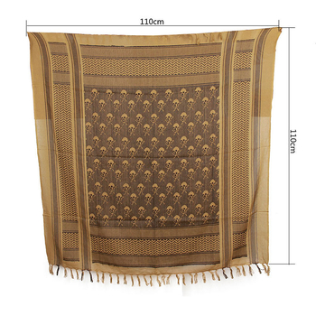 Тактически спортен шал за глава с принт на череп, памук, пустинен камуфлаж, за тактически дейности на открито и военни фенове