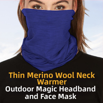 Κεφαλής Εξωτερικού Χώρου από μαλλί Merino — Αντιανεμικό, Απομάκρυνση υγρασίας, Unisex ενήλικες, Αθλητικό καπέλο/κεφαλόδεσμος