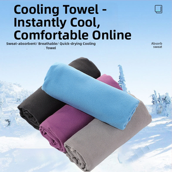 Külmendav rätik, polüester, 140 g/m2, ühe lõngaga lõng, imendumine 0–5 s