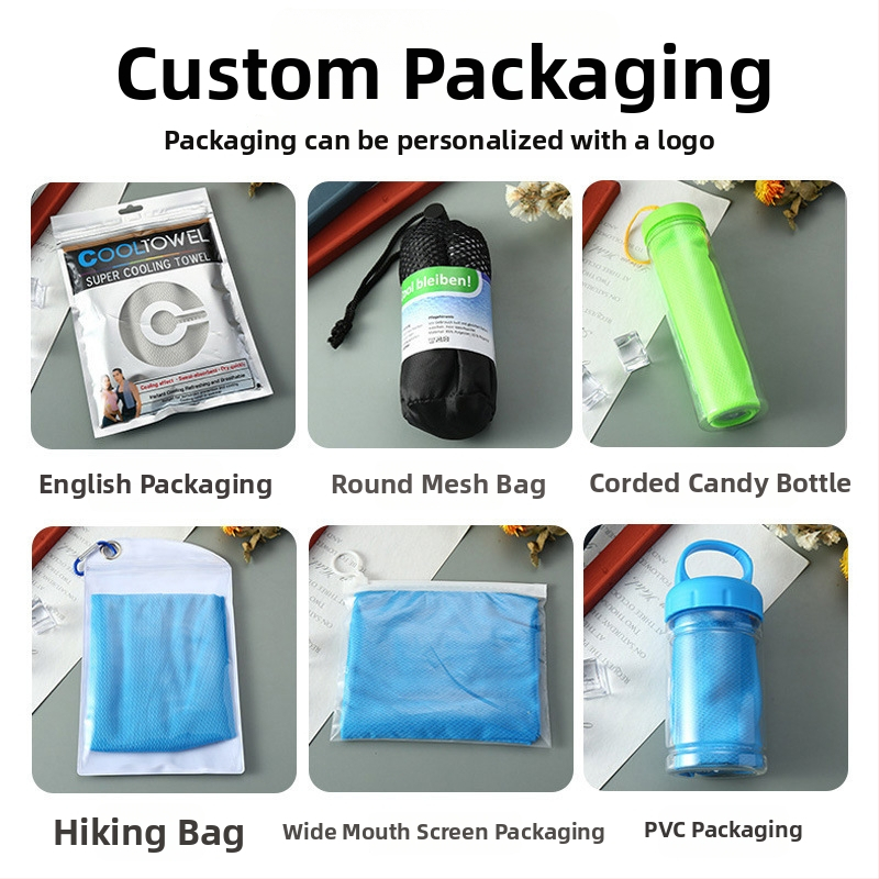 Külmendav rätik, polüester, 140 g/m2, ühe lõngaga lõng, imendumine 0–5 s