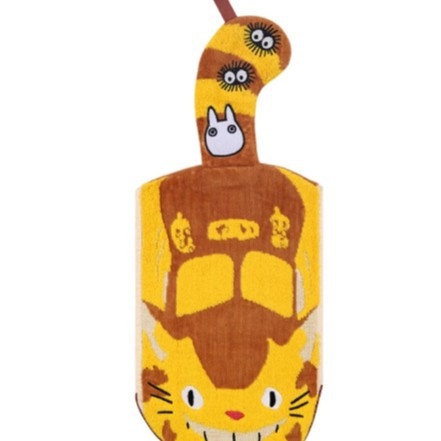 Japanski stil dvostruko slojeviti ručnik za ruke od pamuka s Totoro vezom, Jacquard tkanje, 80–100 g