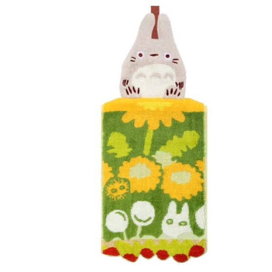 Japanski stil dvostruko slojeviti ručnik za ruke od pamuka s Totoro vezom, Jacquard tkanje, 80–100 g