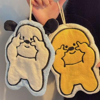 Ručnik za ruke za kuhinju i kupaonu, slatkog dizajna crtića, upijajući i debeli kvadratni ručnik, materijal: velur; Težina: 80–100 g; Marka: Lemon Book; Proizvodnja: Drugo; Tip: Ručnik za ruke