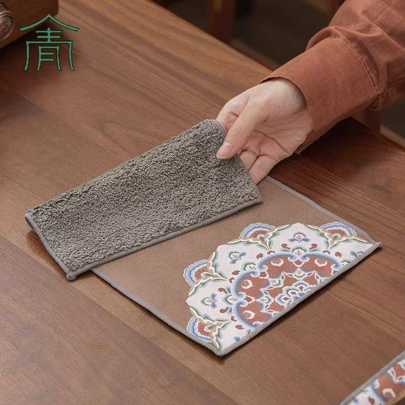 Πετσέτα τσαγιού, κινεζικού στυλ, πρώτη κατηγορία ποιότητα, συσκευασία OPP σακουλάκι, 50 τεμάχια ανά κουτί, κυκλοφόρησε το καλοκαίρι του 2020, μάρκα Qinglanfang