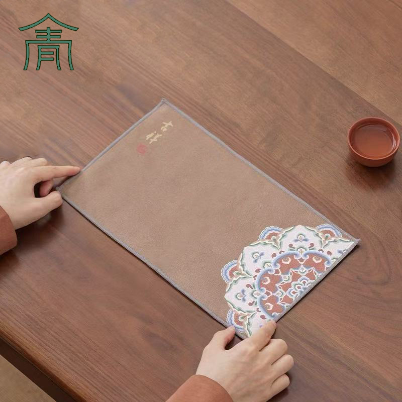 Πετσέτα τσαγιού, κινεζικού στυλ, πρώτη κατηγορία ποιότητα, συσκευασία OPP σακουλάκι, 50 τεμάχια ανά κουτί, κυκλοφόρησε το καλοκαίρι του 2020, μάρκα Qinglanfang