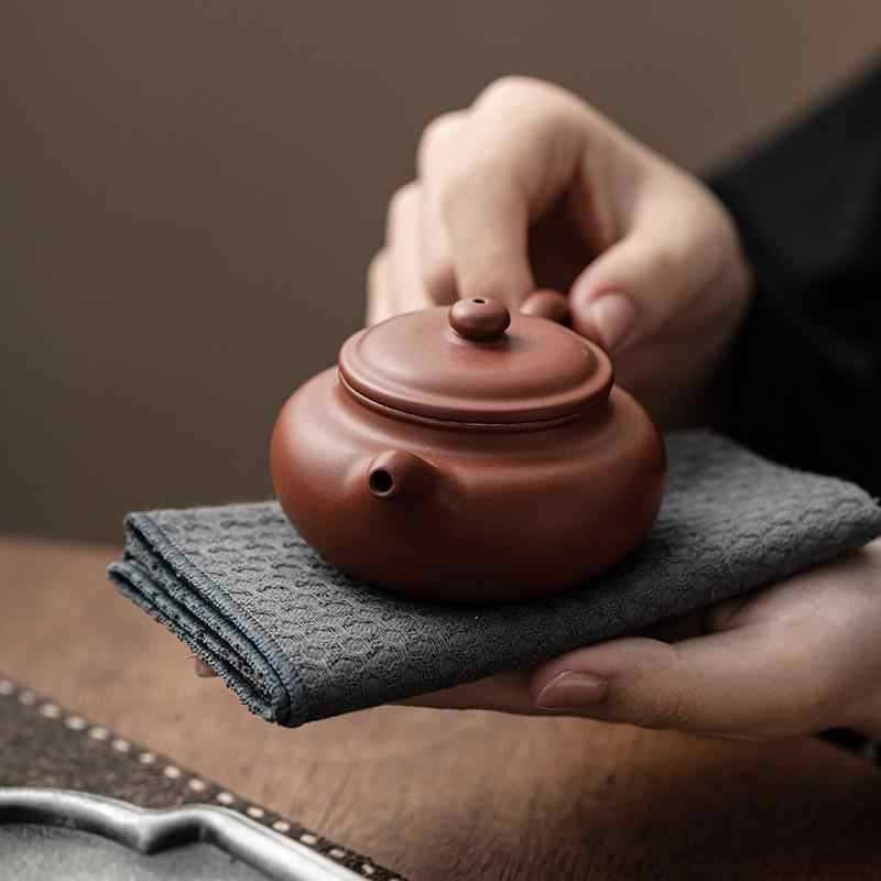 Dejie Πετσέτα τσαγιού από βαμβακό-λίνη, ιαπωνικού στυλ, παχιά και απορροφητική, επιφάνεια τραπεζιού για τσάι, μοντέλο 01245-6