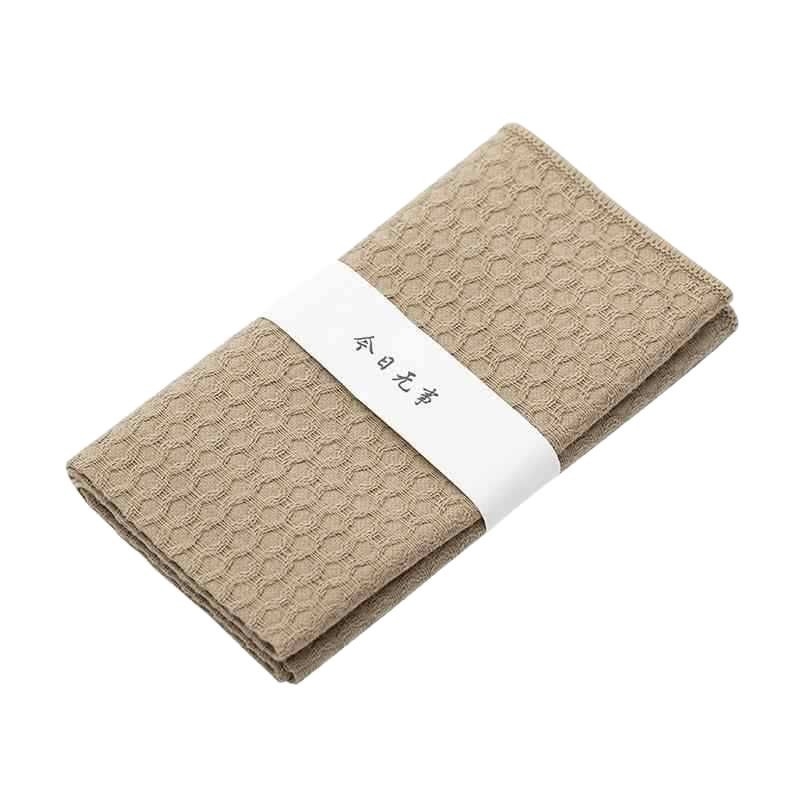 Dejie Πετσέτα τσαγιού από βαμβακό-λίνη, ιαπωνικού στυλ, παχιά και απορροφητική, επιφάνεια τραπεζιού για τσάι, μοντέλο 01245-6