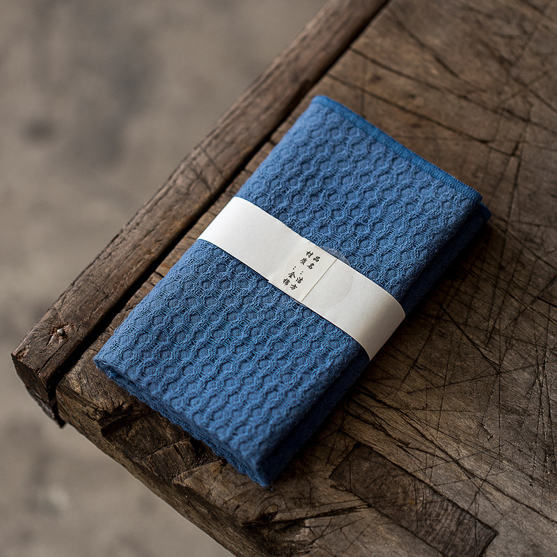 Dejie Πετσέτα τσαγιού από βαμβακό-λίνη, ιαπωνικού στυλ, παχιά και απορροφητική, επιφάνεια τραπεζιού για τσάι, μοντέλο 01245-6