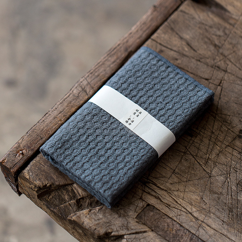 Dejie Πετσέτα τσαγιού από βαμβακό-λίνη, ιαπωνικού στυλ, παχιά και απορροφητική, επιφάνεια τραπεζιού για τσάι, μοντέλο 01245-6