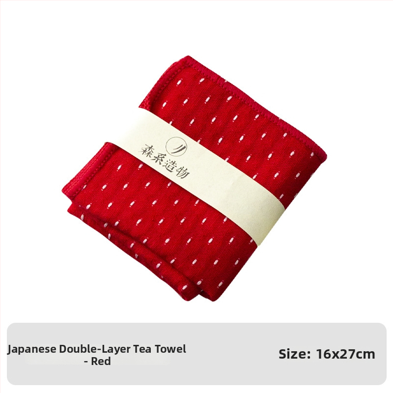 Ιαπωνικού στυλ πετσέτα για τσάι από βαμβάκι-λίνες, απορροφητική, κεντημένη πετσέτα για την τσαγιέρα, αξεσουάρ σετ τσαγιού