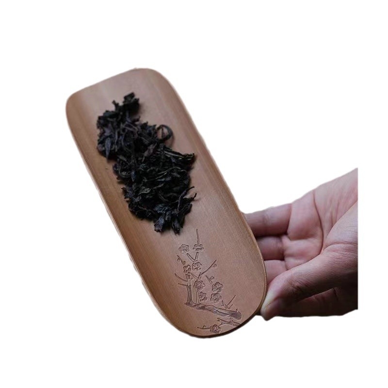 Bambus set za čajnu ceremoniju, trodijelni s pladnjem i dodacima — Xinmei Bamboo Art, prvoklasna kvaliteta, 2023, pakiranje, tiskano logo