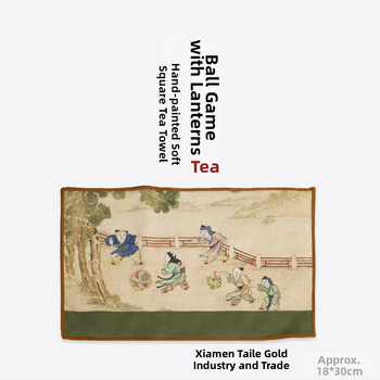 Tailong Gold mikrokiud teekäterätt logotüübi trükiga, kohandatav