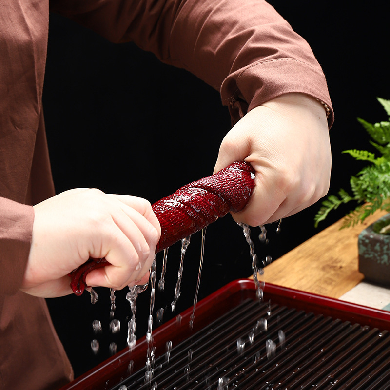 Αξεσουάρ τελετής τσαγιού από ύφασμα – Προέλευση Ντεχουά, εκτυπωμένο λογότυπο, Πρώτης Τάξης ποιότητα, δυνατότητα ιδιωτικής ετικέτας