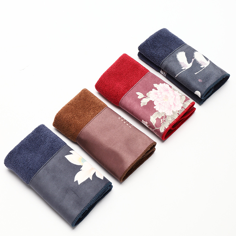 Αξεσουάρ τελετής τσαγιού από ύφασμα – Προέλευση Ντεχουά, εκτυπωμένο λογότυπο, Πρώτης Τάξης ποιότητα, δυνατότητα ιδιωτικής ετικέτας