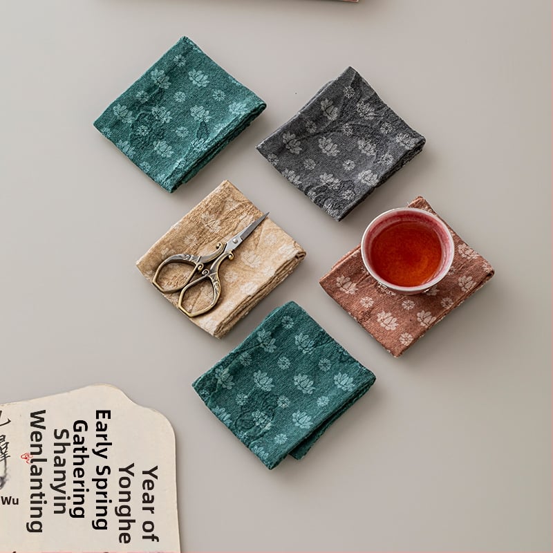 Βαμβακερή πετσέτα και υπόστρωμα για τσάι, αγροτικό στυλ, μάρκα Peryitang, συσκευασία Opp bag, Πρώτης κατηγορίας ποιότητα