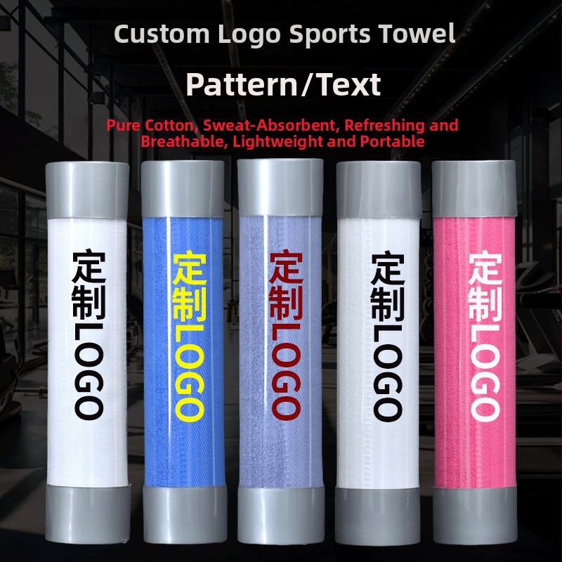 Spordirätik puuvillast, 140 g, imendumine 0-5 s, logo trükkimine või õmblemine võimalik