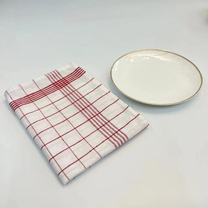 Teetualett rätik segumaterjalist, 65 g, üksniitline lõng, Jacquard õmblus, kohandatav logoga