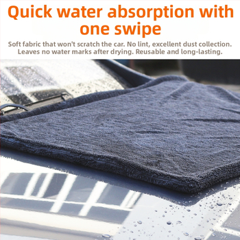 Μικροϊνική πετσέτα για το στέγνωμα αυτοκινήτου - υψηλή απορρόφηση νερού, χωρίς χνούδι, χωρίς λεκέδες, για τον καθαρισμό των εσωτερικών τζαμιών