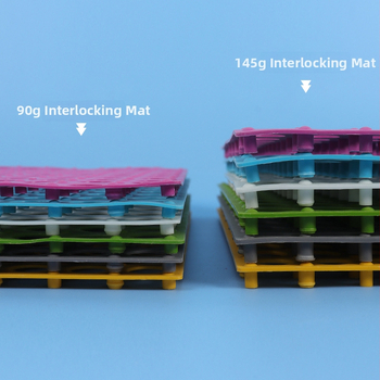 Plastmasas interlocking pretslīdējošā paklājiņš vannas istabai un tualetei – mūsdienīgs minimālisks dizains, mazgājams, piemērots virtuvei, vannas istabai un tualetei; viegli savienojas.