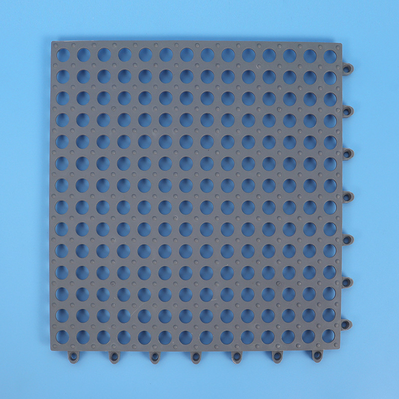 Plastmasas interlocking pretslīdējošā paklājiņš vannas istabai un tualetei – mūsdienīgs minimālisks dizains, mazgājams, piemērots virtuvei, vannas istabai un tualetei; viegli savienojas.