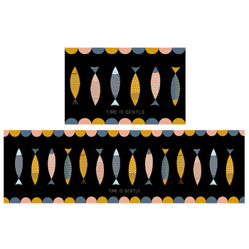 Kuhinjska podna prostirka, debeli kristalni velur, upija vodu i ulje, poliester, pravokutni oblik, moderni stil