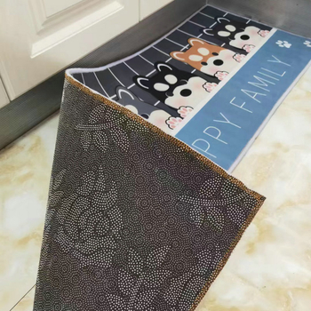 Kuhinjska podna prostirka, debeli kristalni velur, upija vodu i ulje, poliester, pravokutni oblik, moderni stil