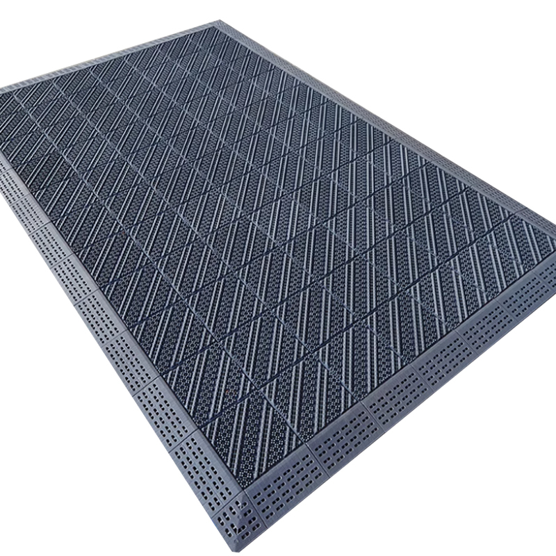 Plastična kvadratna podloga za ulaz i komercijalne prostore, strojno pletena, minimalističkog stila