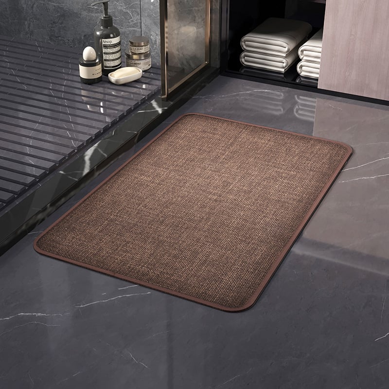 Podna prostirka za kuhinju i kupaonicu, imitacija lana, tisak, kvadratni oblik, jednobojni ili crtani uzorak, čišćenje usisavačem, pogodno za kuhinju, ulaz i balkon