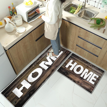 Dvije podne prostirke nordijskog apstraktnog stila, poliesterska vlakna, print, kvadratni oblik, pruge i geometrijski uzorak