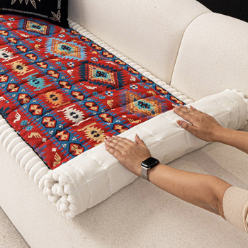 Jastuk za kauč Chenille, boemski stil, s otisnutim uzorkom, pogodan za modularni kauč, prilagodljiv šiveni jastuk