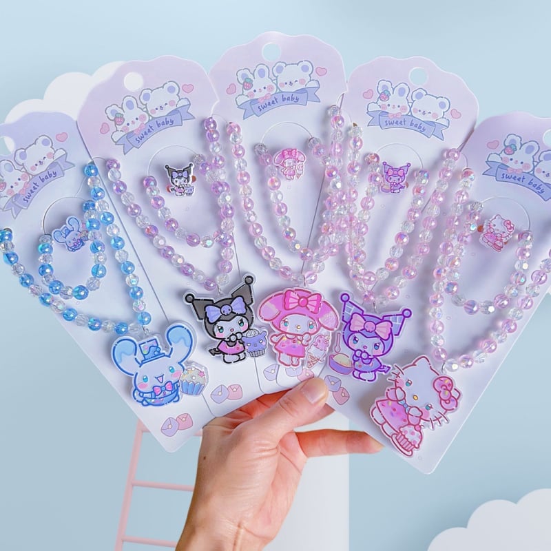 Κολιέ Kuromi Φωτεινό στο Σκοτάδι - Χειροποίητο, Ακρυλικό Κρεμαστό, Καρτούν Χαρακτήρας, Για Παιδιά