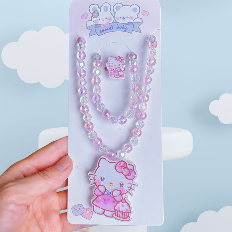 Κολιέ Kuromi Φωτεινό στο Σκοτάδι - Χειροποίητο, Ακρυλικό Κρεμαστό, Καρτούν Χαρακτήρας, Για Παιδιά