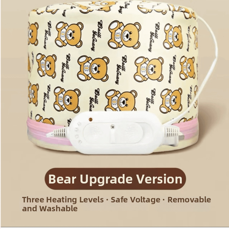 Majapidamiseks mõeldud elektriline soojendav juuksemüts spa soojendusega, juuksemaski hooldus, kuivatamine, eemaldatav ja pestav