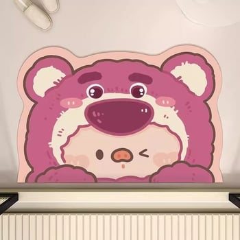 Karikaturalni kupaonski tepih, od diatomita, profilirani oblik, tiskarska tehnika, ručno pranje