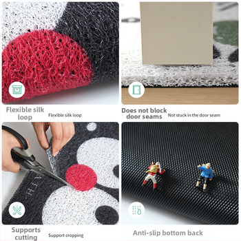 Sissepääsu matt karikatuuristiilis; Materjal: siid; Trükk: trükk; Ruum: sissepääs; Stiil: karikatuur