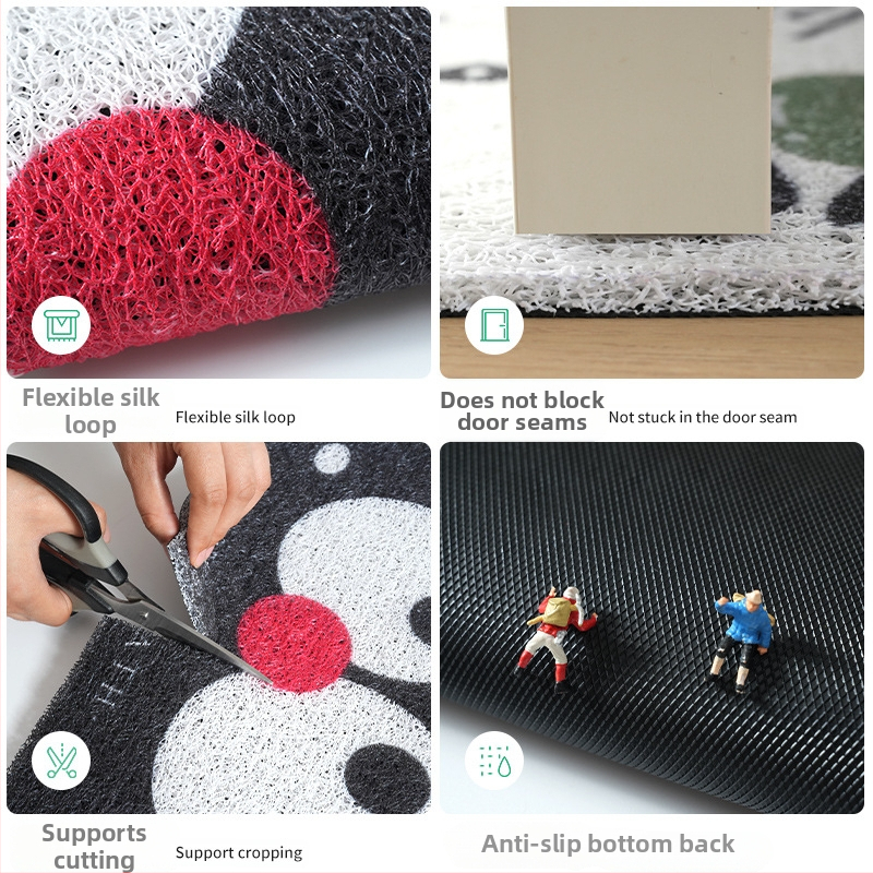 Sissepääsu matt karikatuuristiilis; Materjal: siid; Trükk: trükk; Ruum: sissepääs; Stiil: karikatuur