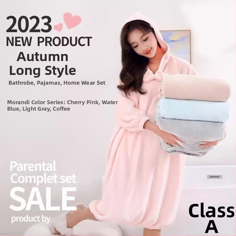 Kapuutsiga vannitoa rüü | Coral fleece | Naistele | Vee imav | Kiiresti kuivav