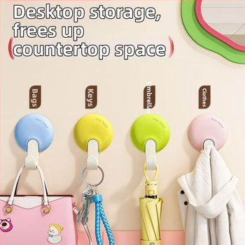 Good seven αυτοκόλλητος γάντζος, PP υλικό, μοντέρνος μινιμαλιστικός σχεδιασμός, ένας γάντζος, αντέχει έως 1 κιλό